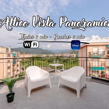 Ferienwohnung Penthouse Panoramic View - Sea 3Min - Ac - Wifi Albisola Superiore Exterior foto